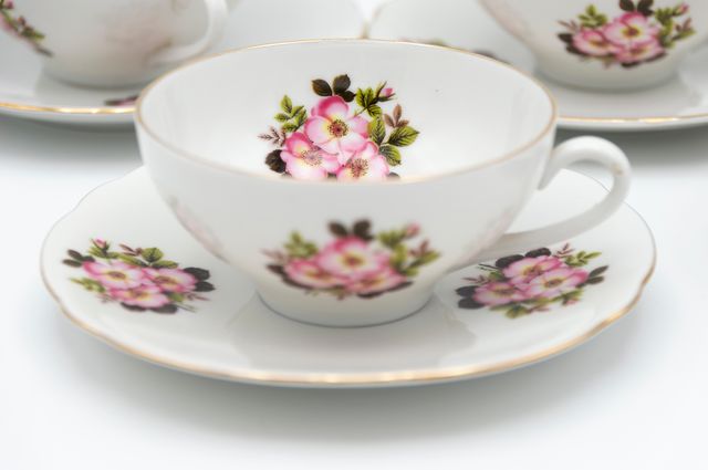 Set de cafe de porcelana francesa