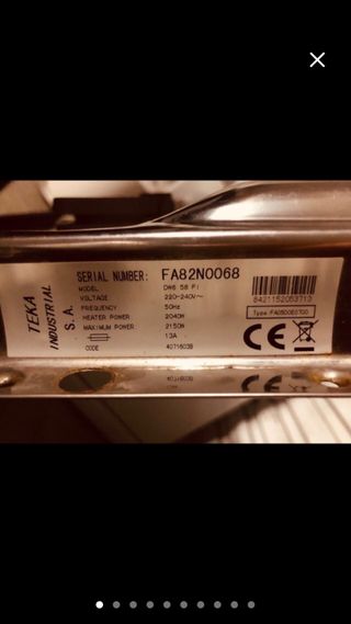 Lavavajillas Teka DW6 58 Fi despiece