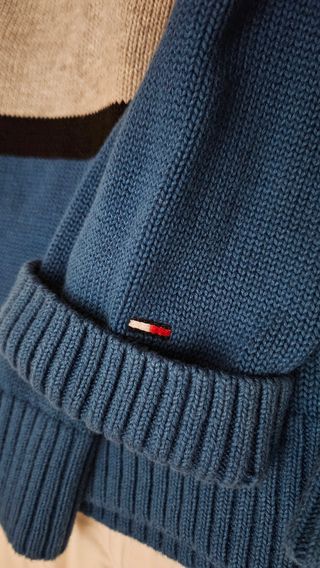 Jersey Tommy Hilfiger azul y gris