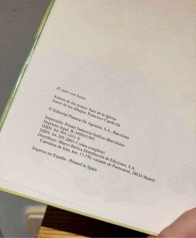 Libro El Gato con Botas