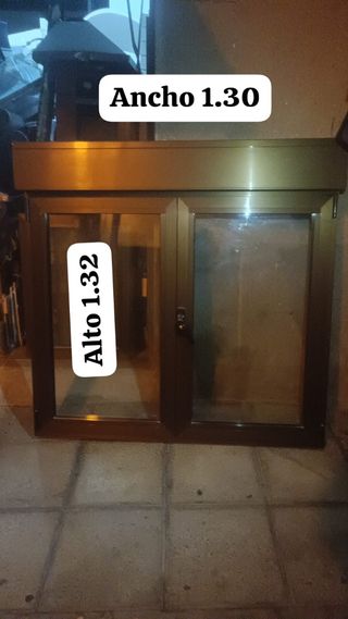 VENTANA ALUMINIO PERSIANA 1.30x1.32