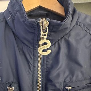 Chaqueta azul marino hombre desigual 