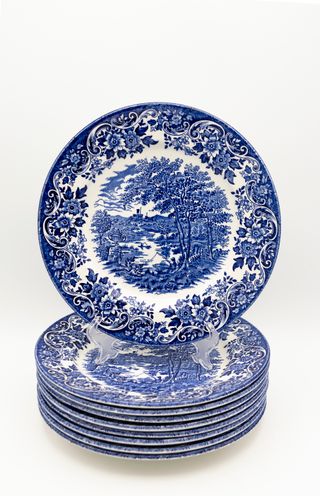 Set platos postre Staffordshire