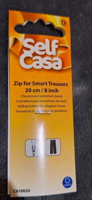 Zip per pantaloni classici