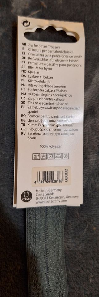 Zip per pantaloni classici
