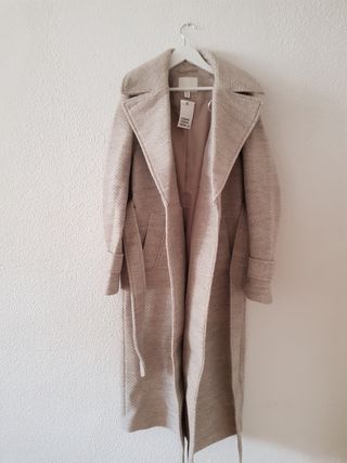 Abrigo lana nuevo con etiquetas t. XS H&M,