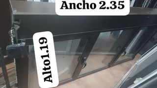 VENTANA ALUMINIO PERSIANA 2.35x1.19