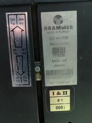 ESTRUCTURA ASIENTO GRAMMER MECÁNICO