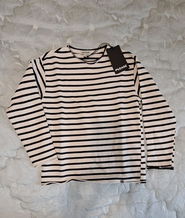 Felpa garzata Please