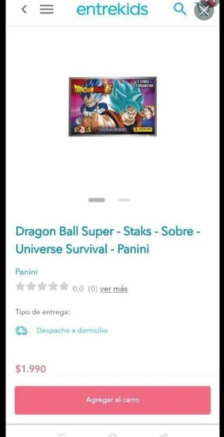 6 Cajas 50 Sobres Dragón Ball Super UNiVERSE STAKS