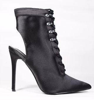 Botines negros de Ante con cordones talla 39