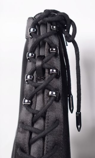 Botines negros de Ante con cordones talla 39