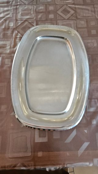 Set 2 vassoi acciaio