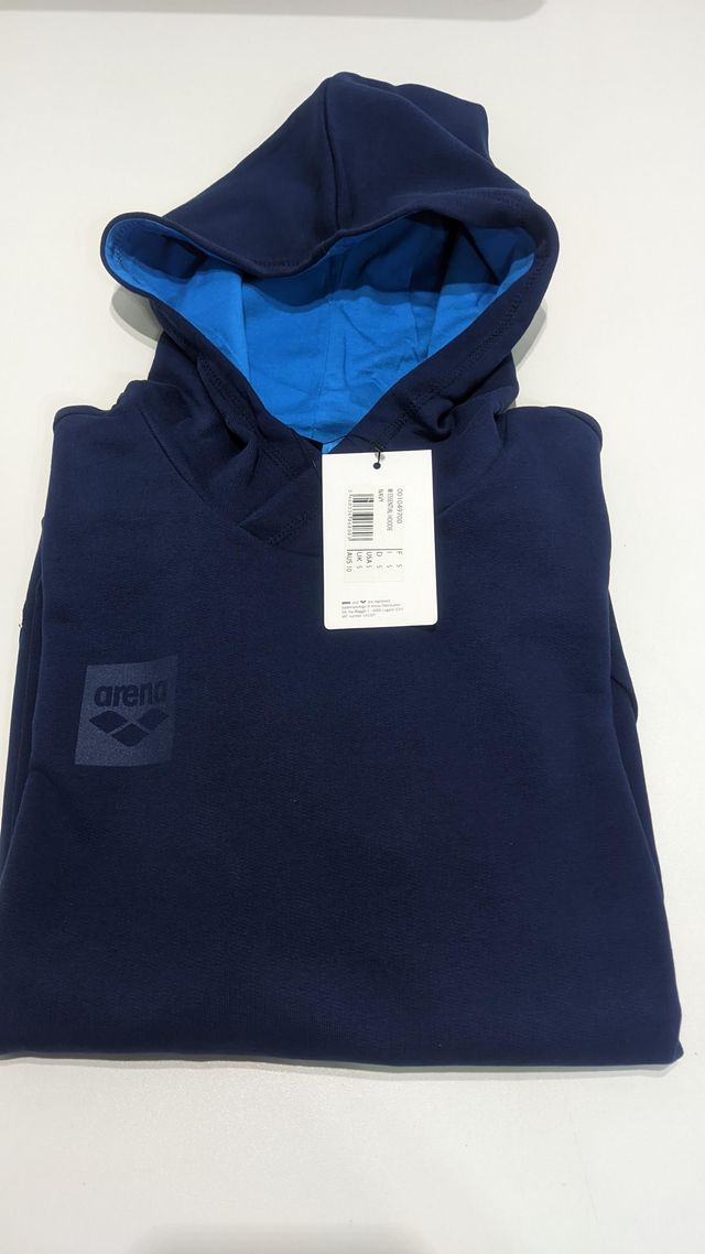 Sudadera ARENA capucha azul marino talla S