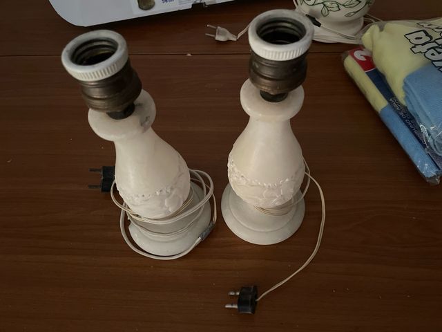 Lampade antiche in alabastro