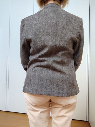 Blazer vintage lana nocciola taglia S