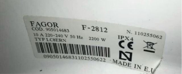 Puerta lavadora fagor