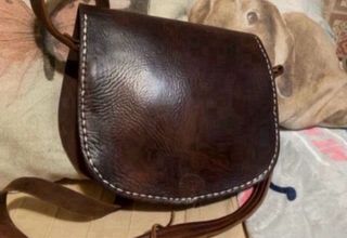 Bolso de cuero marron 