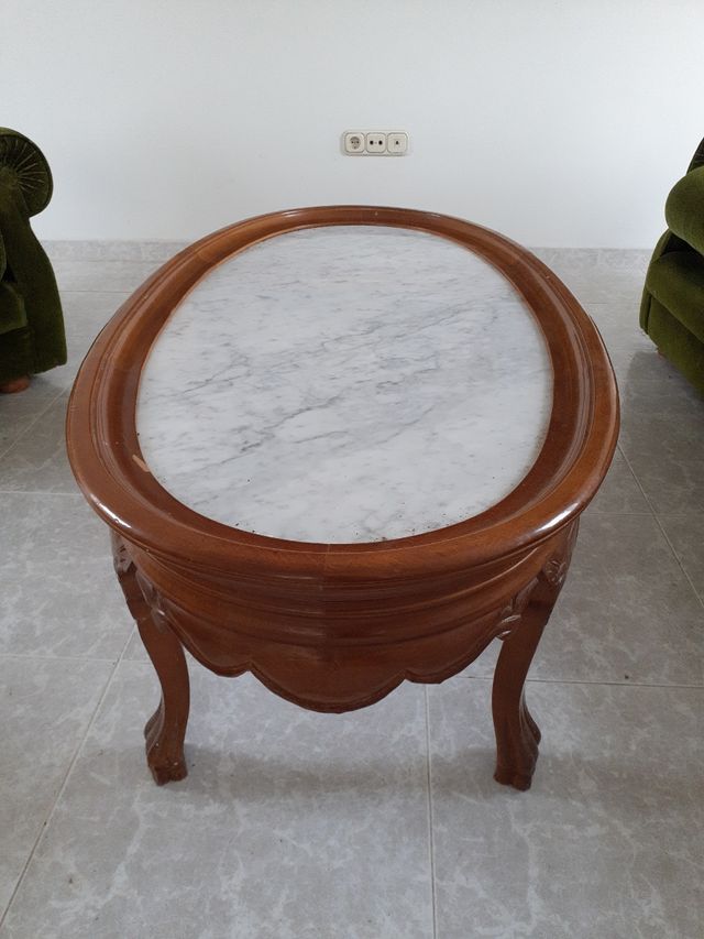 MESA SALITA MADERA-MARMOL