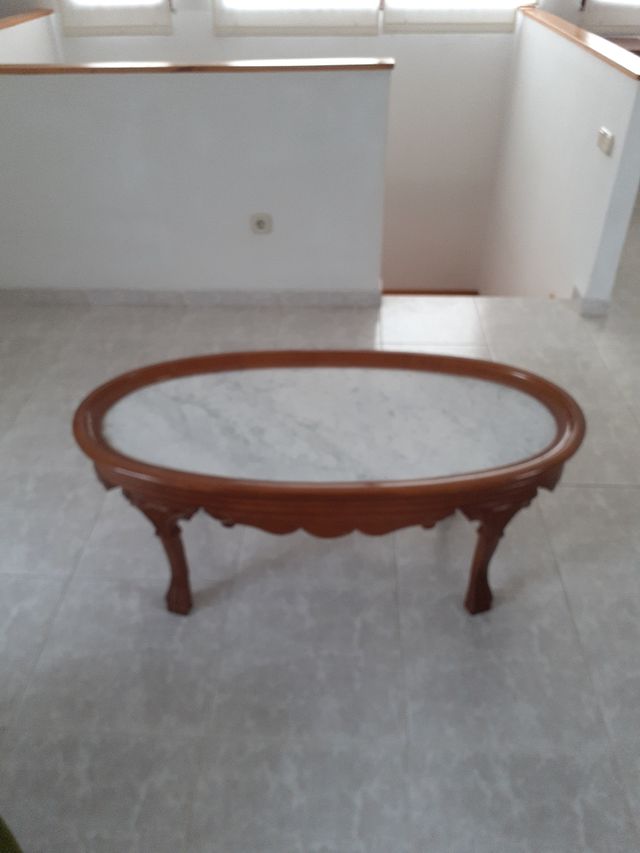 MESA SALITA MADERA-MARMOL