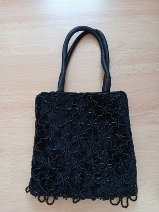 Bolso de mano negro de fiesta 