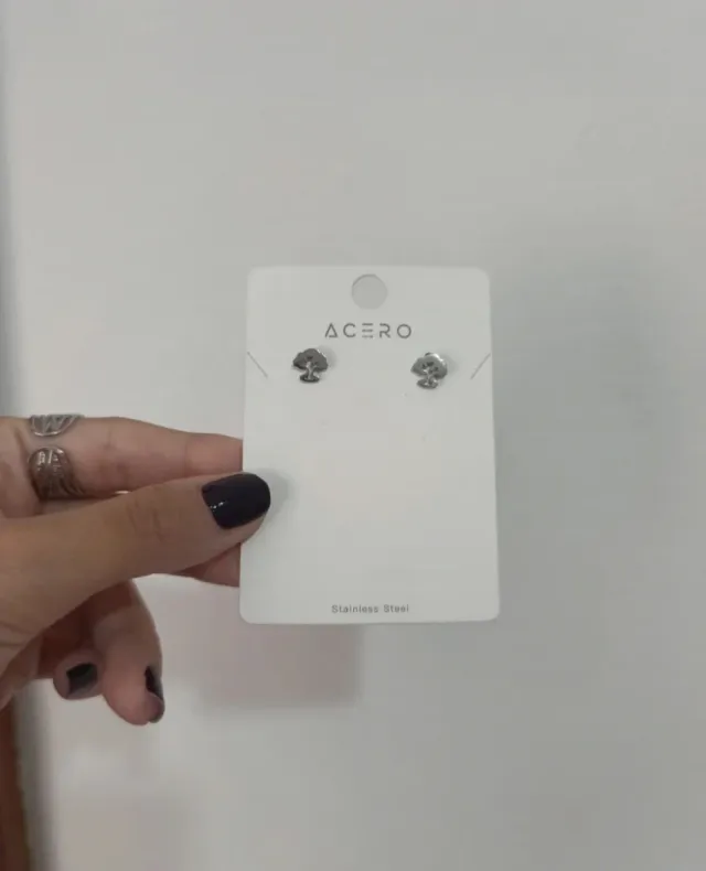 Pendientes árbol de la vida acero