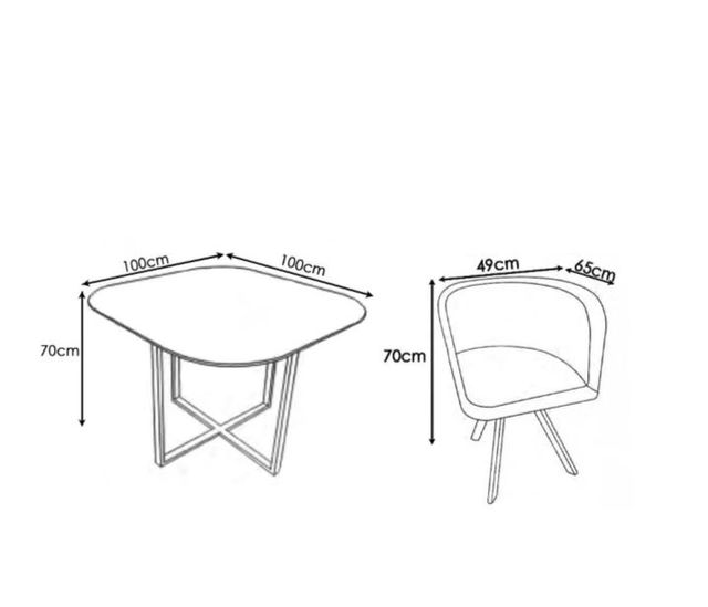 MESA COMEDOR  BLANCA TARA TEKA