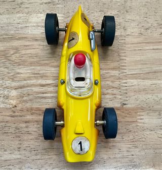 SCALEXTRIC COOPER GUÍA FIJA AMARILLO LIMÓN