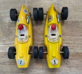 SCALEXTRIC COOPER GUÍA FIJA AMARILLO LIMÓN