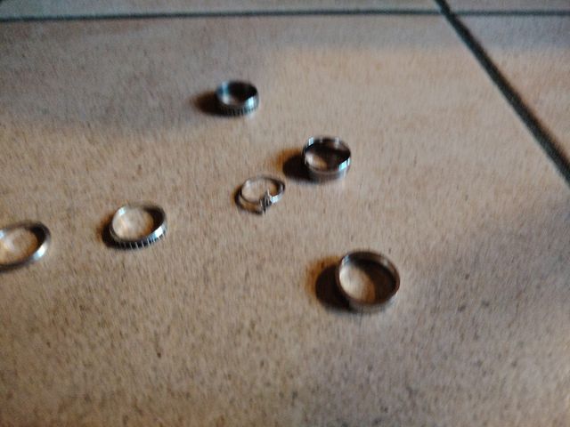 Anelli acciaio nuovi