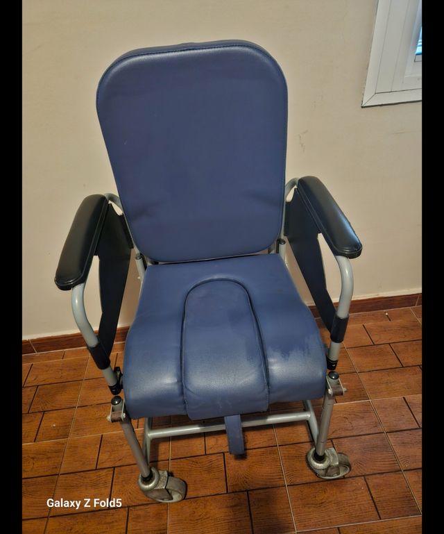 Silla de ruedas para mayores con wc.