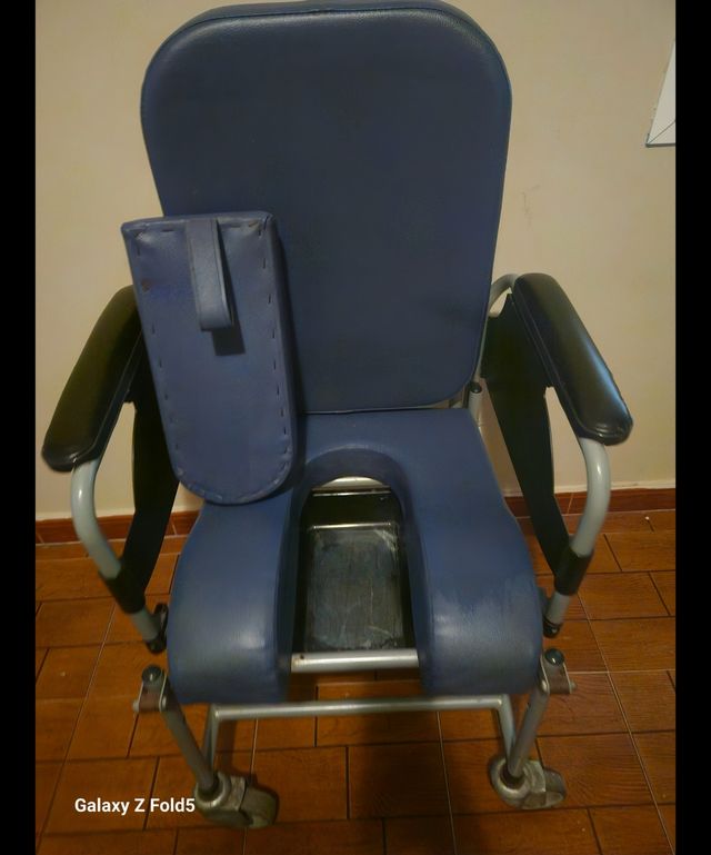 Silla de ruedas para mayores con wc.