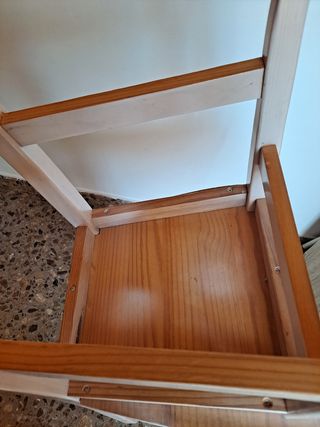 Silla de madera Blanca