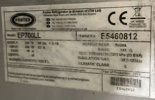CONGELADOR VERTICAL EP700LL - FOSTER