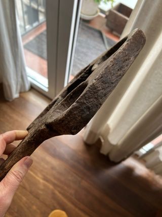 Safata rústica de fusta Bandeja rústica de madera