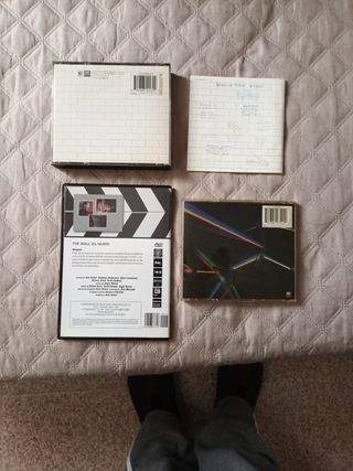 2 cds de PINK FLOYD y DVD THE WALL
