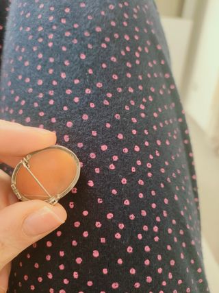 Spilla antica in argento 800 e cammeo