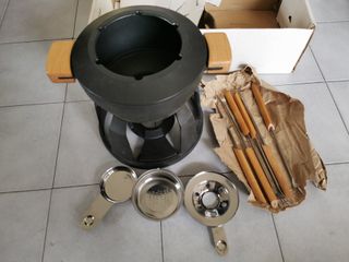Servizio Fonduta nero ghisa COUSANCES LE CREUSET