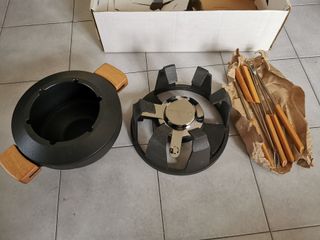 Servizio Fonduta nero ghisa COUSANCES LE CREUSET