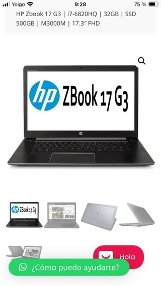 WorkStation HP Zbook 17 G3