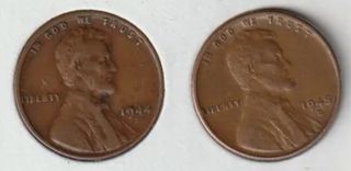 LOTE 10 MONEDAS 1 CENTAVO LINCOLN.1940D A 1949D.