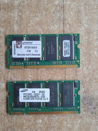 Memoria RAM ddr 2x1gb