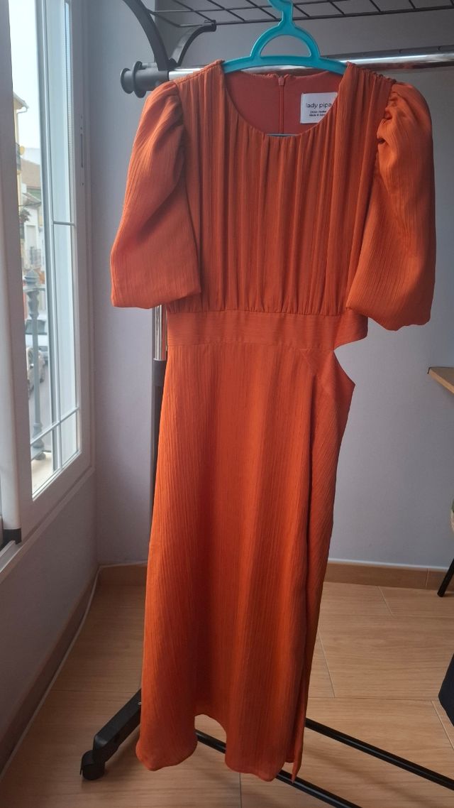 Vestido de fiesta naranja Lady Pipa