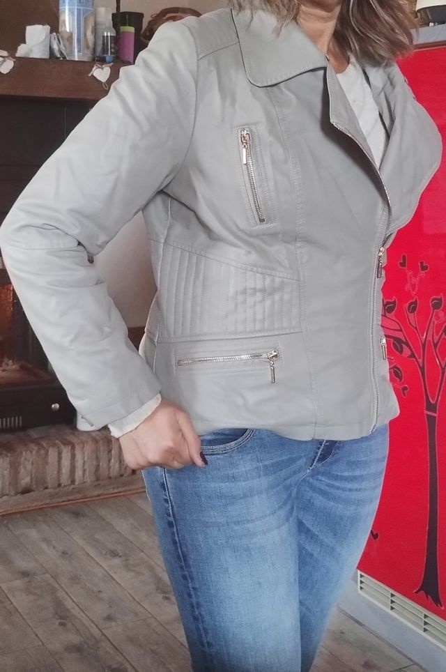 Giacca eco-pelle donna