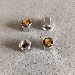 Cappelletti cappucci tappi valvole stemma PORSCHE