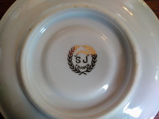 Juego de café porcelana francesa Limoges SJ