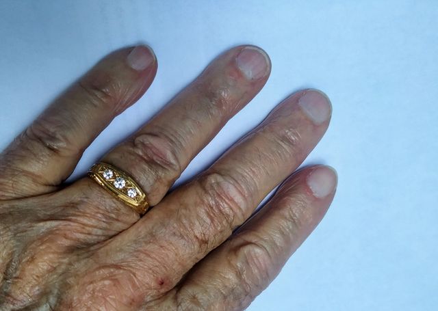 Sortija vintage oro hombre