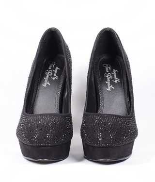 Zapatos de fiesta negros de brillo talla  38