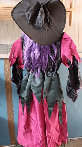 Vestito carnevale bimba strega 