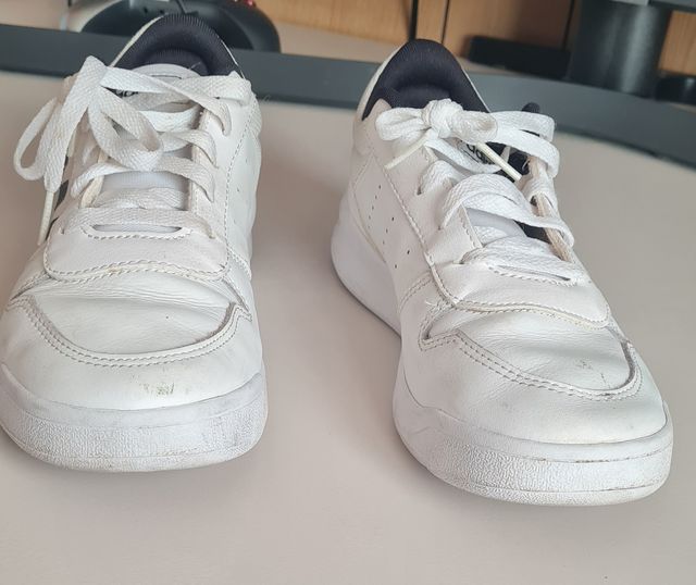 Scarpe da palestra Adidas 39, 5 bianche usate